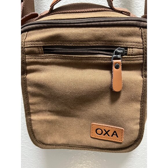 Oxa Durable Canvas Crossbody Bag With Adjustable Strap & Multiple Compartments - Picture 7 of 8